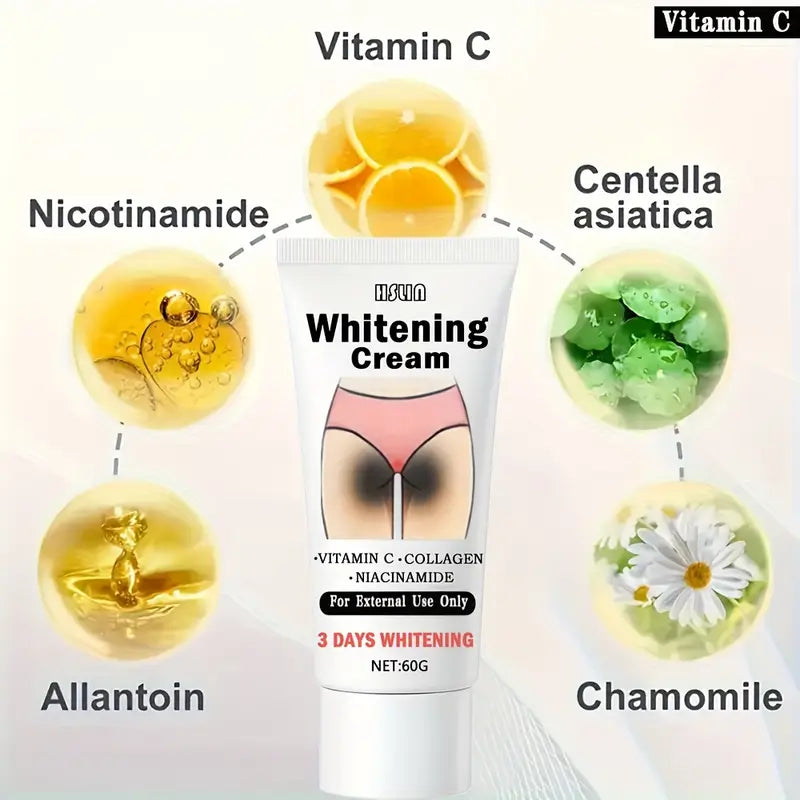 Vitamin C Collagen Whitening Cream – 60g | For Body, Underarms & Thighs