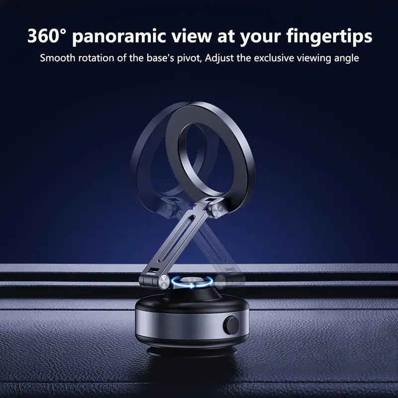 360° Magnetic Car Mount – Aluminum Alloy Universal for iPhone & Android