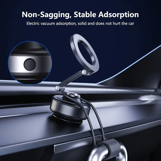 360° Magnetic Car Mount – Aluminum Alloy Universal for iPhone & Android